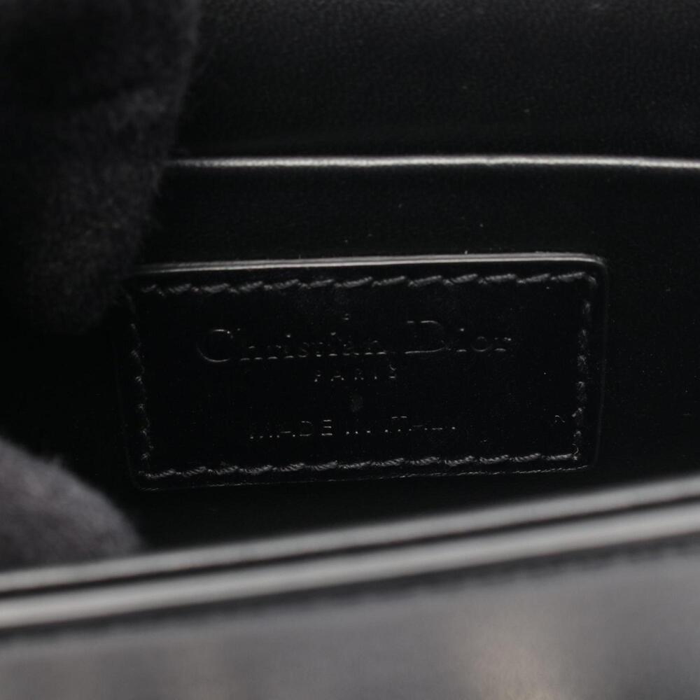 CHRISTIAN DIOR Black Leather Shoulder Bag - Picture 4 of 10